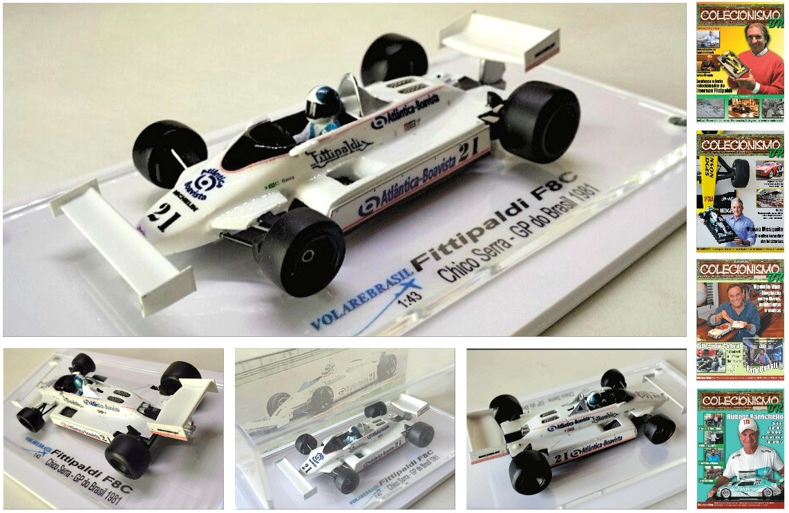 MINIATURA VOLAREBRASIL 1/43 F1 FITTIPALDI F8C GP BRASIL RIO 1981